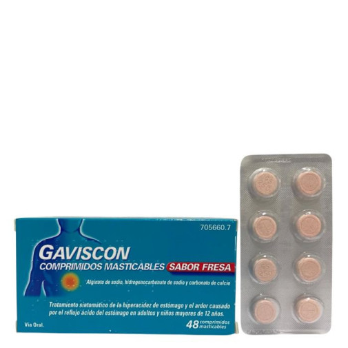Gaviscon 48 Comprimidos Masticables (sabor Fresa)