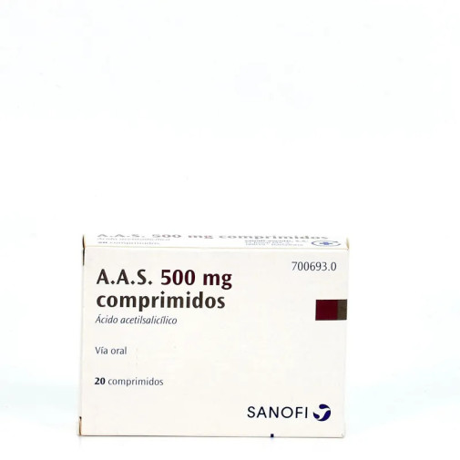 A.A.S. 500 Mg 20 Comprimidos