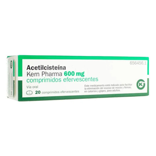 Acetilcisteina Kern Pharma Efg 600 Mg 20 Comprimidos Efervescentes