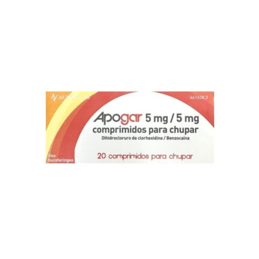 Apogar 5 Mg/5 Mg 20 Comprimidos Para Chupar