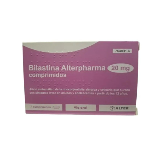 Bilastina  Alterpharma 20 Mg 7 Comprimidos