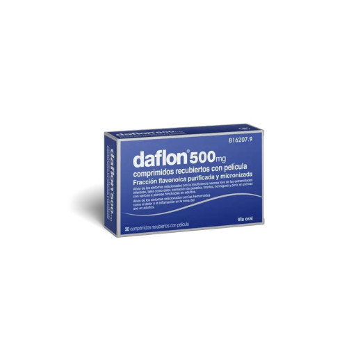 Daflon Difarmed 500 Mg 30 Comprimidos Recubiertos