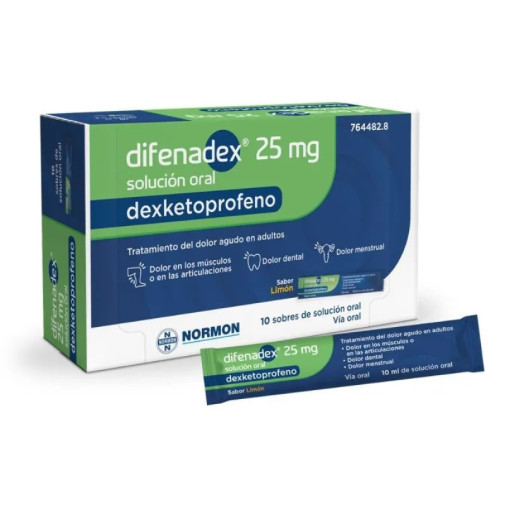 Difenadex 25 Mg 10 Sobres Solucion Oral