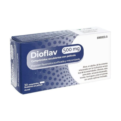 Dioflav 500 Mg 30 Comprimidos Recubiertos