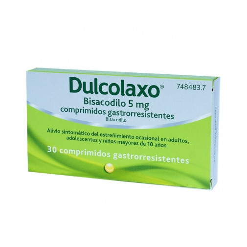 Dulcolax Bisacodilo Difarmed 5 Mg 30 Comprimidos Gastrorresistentes