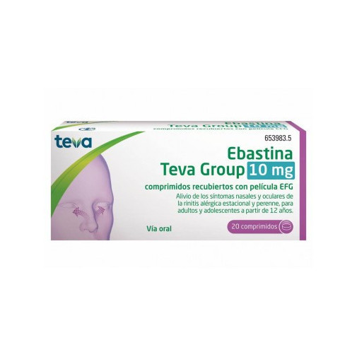 Ebastina Teva Group Efg 10 Mg 20 Comprimidos Recubiertos