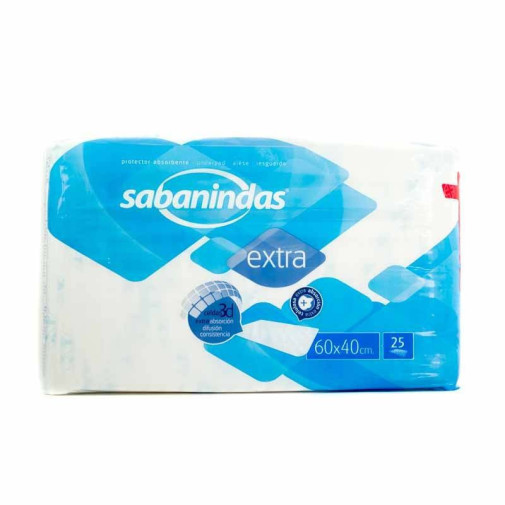 Indas Sabanindas Protector Absorbente Pequeño 60X40 25 Uds