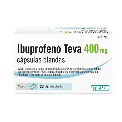 Ibuprofeno Teva 400 Mg 10 Capsulas Blandas