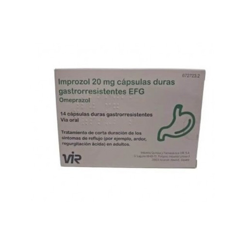 Improzol Efg 20 Mg 14 Capsulas Gastrorresistentes