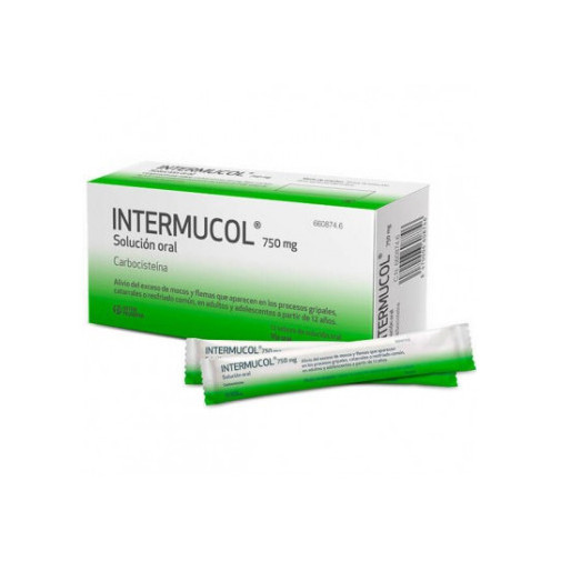 Intermucol 750 Mg 12 Sobres Solucion Oral 15 Ml