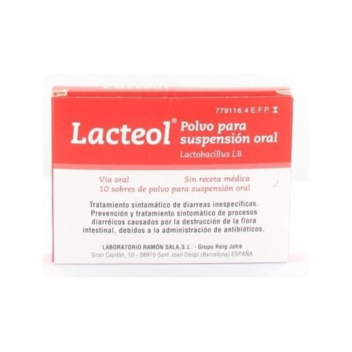 Lacteol 10 Sobres Polvo Para Suspension Oral
