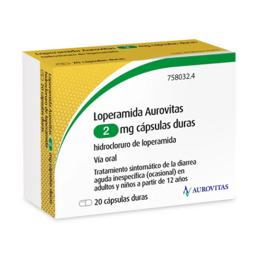 Loperamida Aurovitas 2 Mg 10 Capsulas