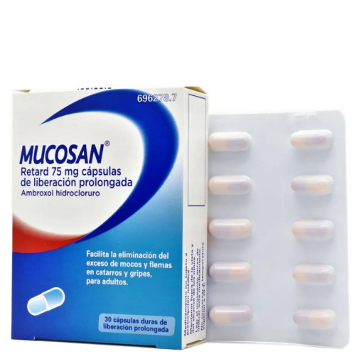 Mucosan Retard 75 Mg 10 Capsulas Liberacion Prolongada