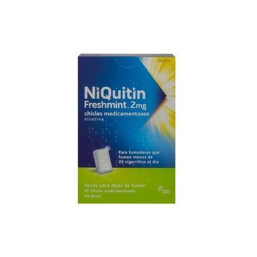 Niquitin Mint 2 Mg 30 Chicles Medicamentosos