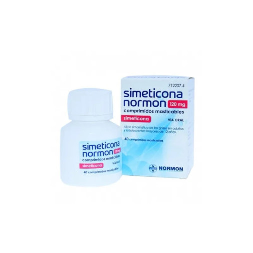 Noraflat Forte 120 Mg 40 Comprimidos Masticables