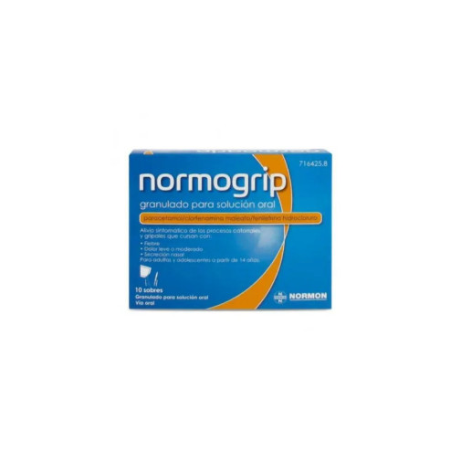 Normogrip 10 Sobres Granulado Para Solucion Oral