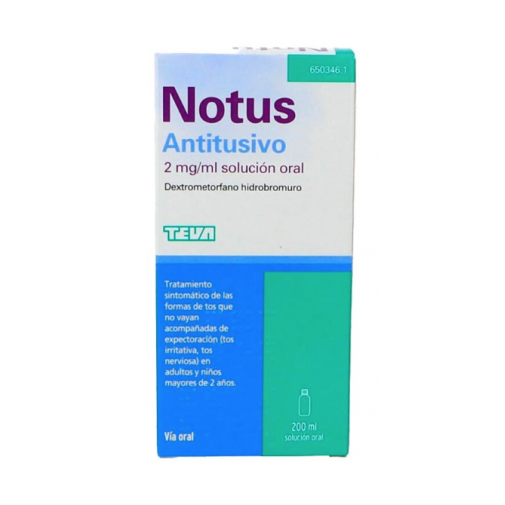 Notus Antitusivo 2 Mg/Ml Solucion Oral 1 Frasco 125 Ml