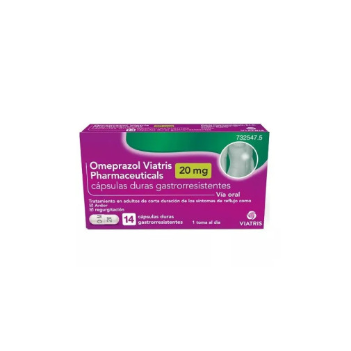 Omeprazol Viatris Pharmaceuticals 20 Mg 14 Capsulas Gastrorresistentes