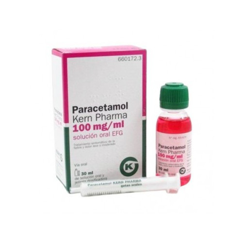 Paracetamol Kern Pharma Efg 100 Mg/Ml Solucion Oral 1 Frasco 30 Ml