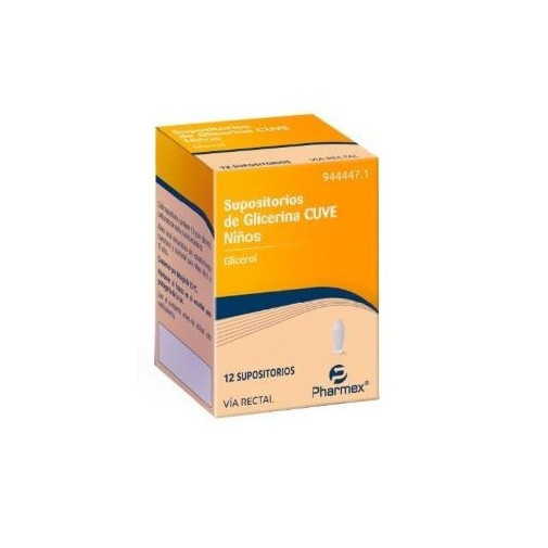 Supositorios De Glicerina Cuve Niños 1,9 G 12 Supositorios