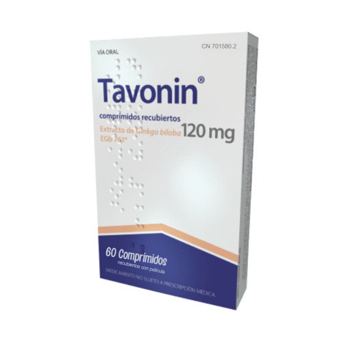 Tavonin 120 Mg 60 Comprimidos Recubiertos
