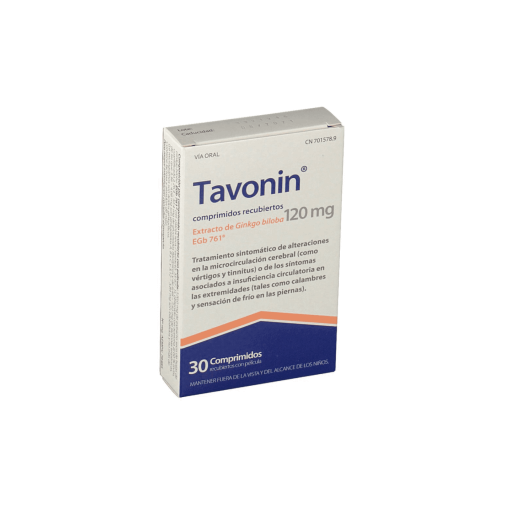 Tavonin Difarmed 120 Mg 30 Comprimidos Recubiertos