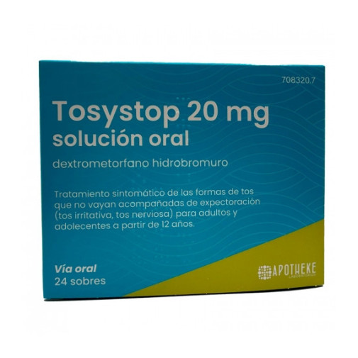 Tosystop 20 Mg 24 Sobres Solucion Oral