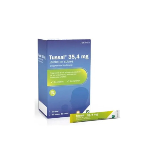Tussal 35,4 Mg/Ml 20 Sobres De Jarabe 10 Ml