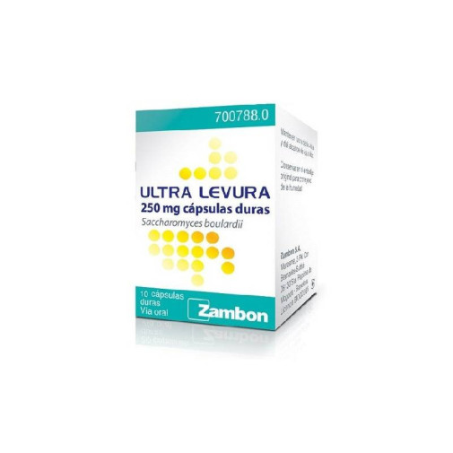 Ultra-Levura Difarmed 250 Mg 10 Capsulas (Frasco)