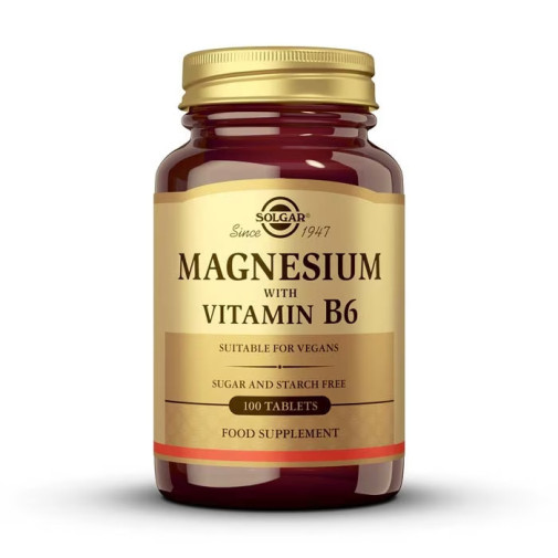 Solgar Magnesio Con Vitamina B6 100 Comprimidos