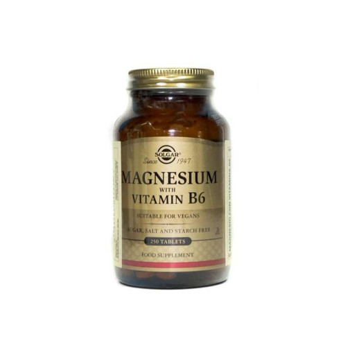 Solgar Magnesio Con Vitamina B6 250 Comprimidos