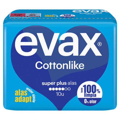 Evax Compresas Cottonlike Alas Superplu