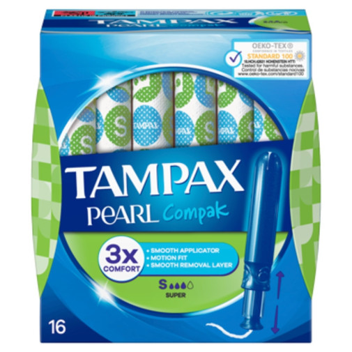 Tampax Compak Pearl Super 16 Uds
