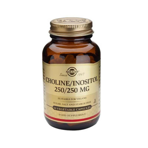 Colina / Inositol 250 / 250 Mg 50 Cápsulas Vegetales Solgar