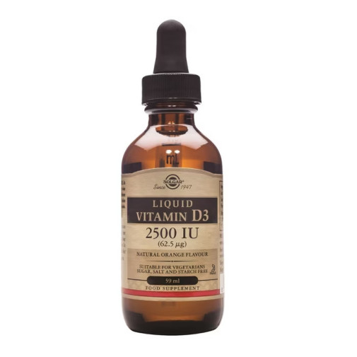 Solgar Vitamina D3 Líquida 2500 Ui (62.5 Mcg) 59 Ml