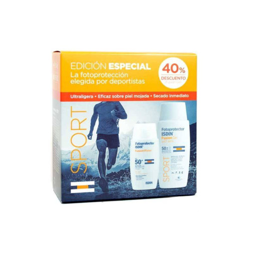 Isdin Fotoprotector Fusion Water Spf 50+ 50Ml + Fusion Gel Wet Skin Sport Spf50 100Ml