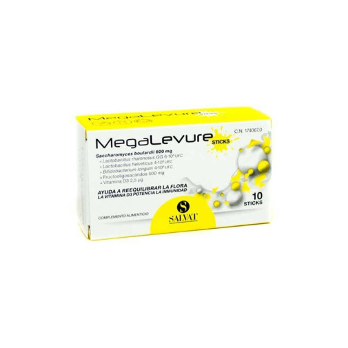 Megalevure Sabor Plátano 10Sticks