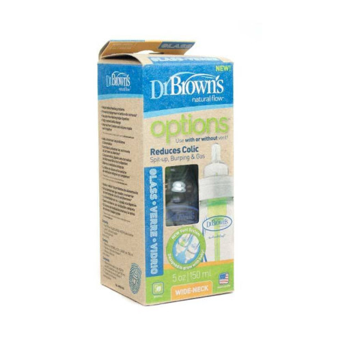 Biberón Boca Ancha Vidrio Dr Brown'S Options 150Ml