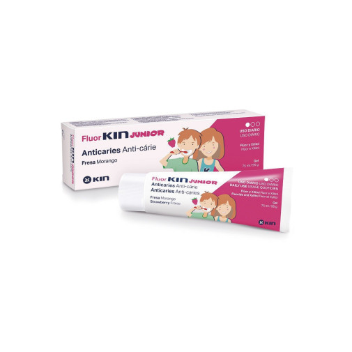 Fluor Kin Junior Fresa Gel Dentífrico 75Ml
