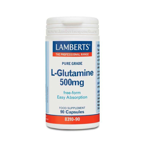 L Glutamina 500 Mg 90 Cápsulas Lamberts