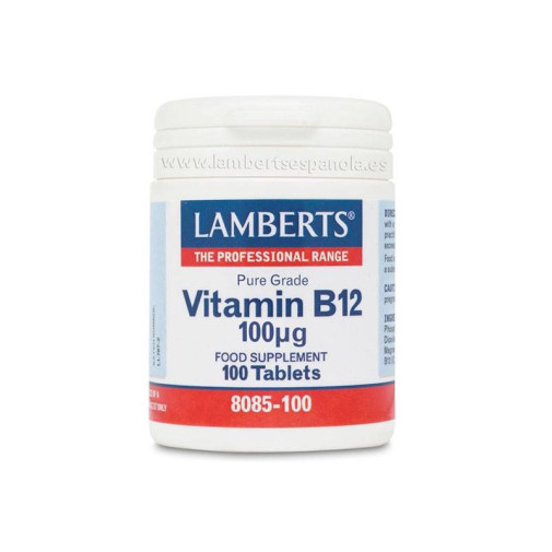 Vitamina B12 100 Mcg 100 Comprimidos Lamberts