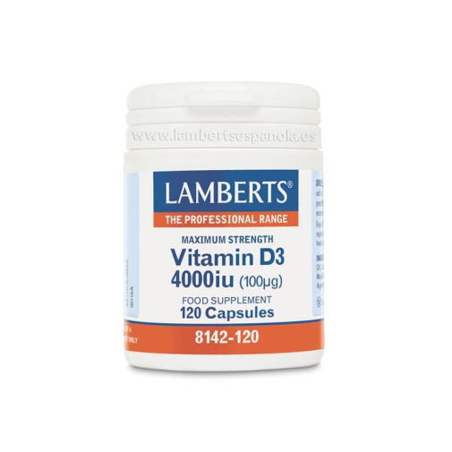 Vitamina D3 4000 Ui 120 Cápsulas Lamberts