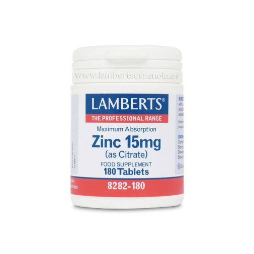 Zinc (Citrato) 15Mg 180 Comprimidos Lamberts