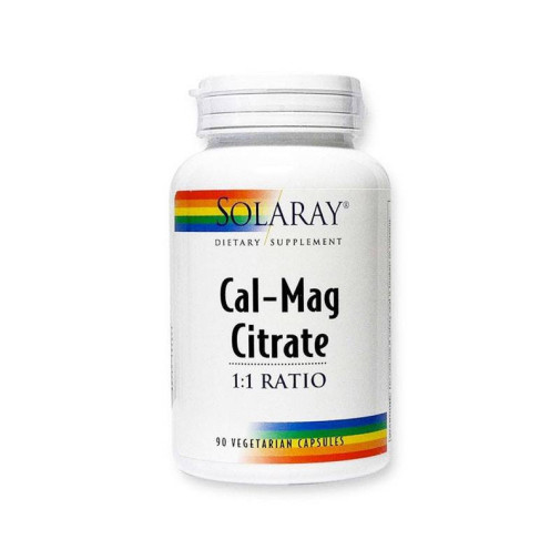 Calcio Y Magnesio 90 Cápsulas Vegetales Solaray