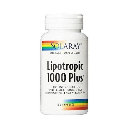 Solaray Lipotropic 1000 Plus 100 Cápsulas