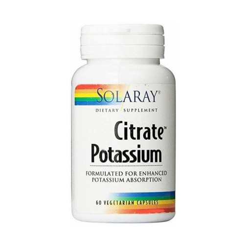 Potasio Citrato 99 Mg 60 Cápsulas Solaray