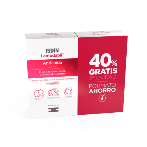 Isdin Lambdapil Loción Anticaída Duplo 2X20 Monodosis