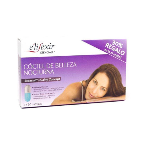 Elifexir Esenciall Cóctel De Belleza Nocturna Phergal Duplo 2X30 Cápsulas