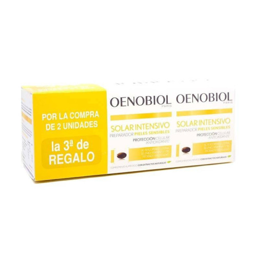 Oenobiol Solar Intensivo Pieles Sensibles Triplo 3X30 Cápsulas