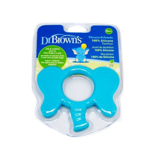 Mordedor De Silicona Dr. Brown`S   Elefante Azul